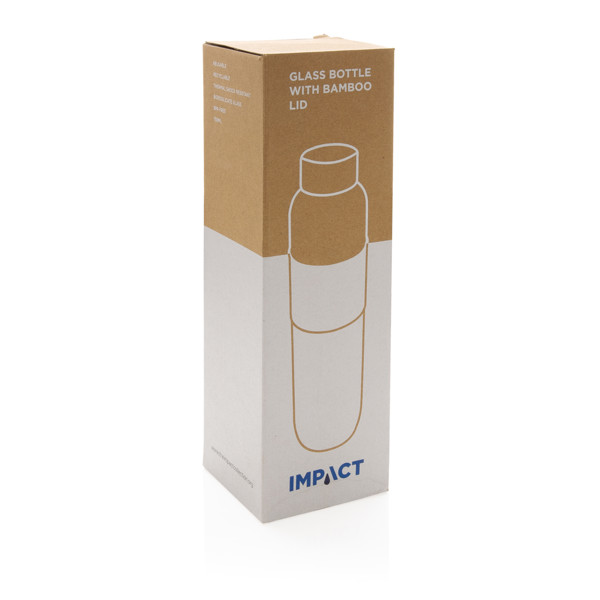 Xd Collection glass bottle,750ml bamboo lid