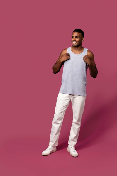Eco-Friendly Men Tanktop - White / M