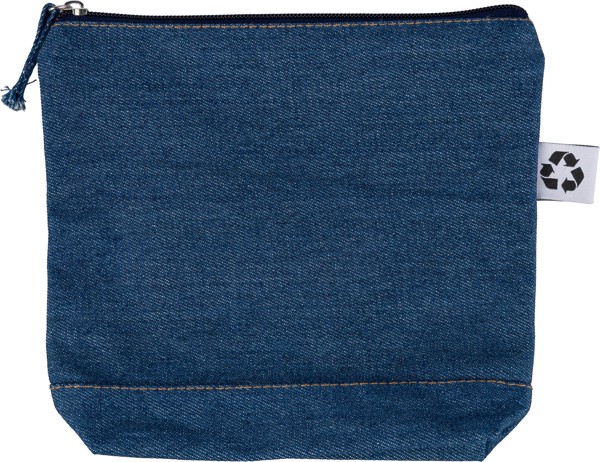 Recycled denim cosmetic bag Orin