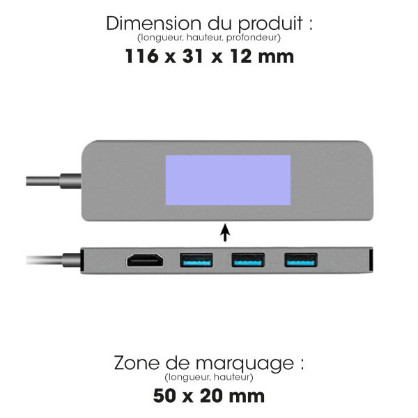 NOSHUKU - HUB 5 EN 1 - USB TYPE-C
