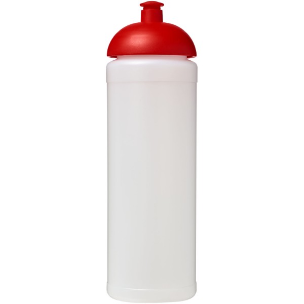 Sportovní láhev s kupolovitým víčkem Baseline® Plus grip 750 ml - Průhledná / Červená s efektem námrazy