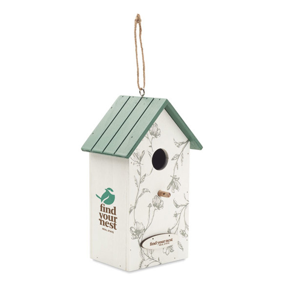 Bird house in plywood Greenjay