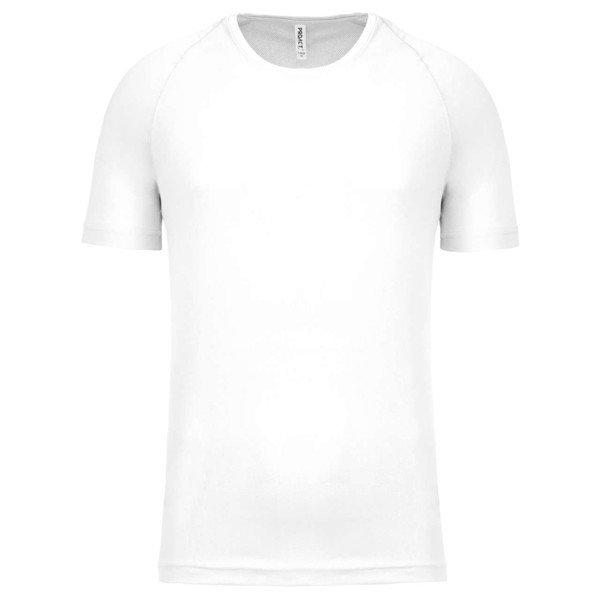 Men's Short-Sleeved Sports T-Shirt - White / 2XL