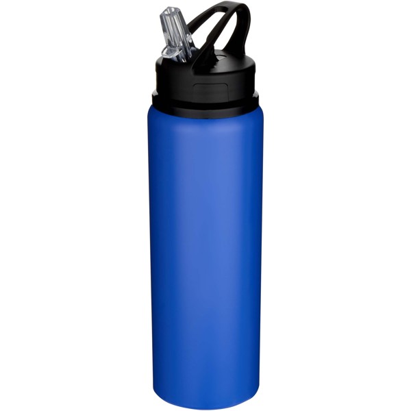 Bouteille d’eau Fitz de 800 ml en acier inoxydable recyclé certifié RCS à simple paroi - Bleu royal