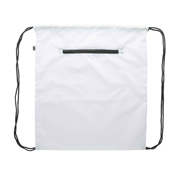 Sac piscine CreaDraw Zip RPET - Noir / Blanc