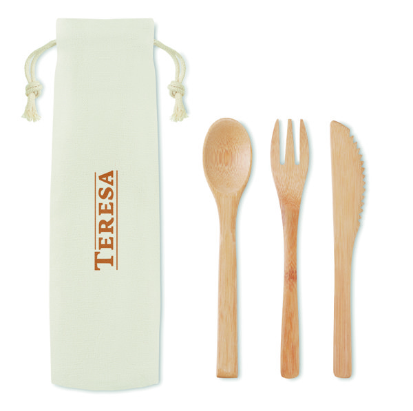 Set de talheres em bambu Setboo