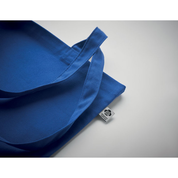 Zimde Color tote bag organski bombaž, 140 g/m² - Kraljeva modra