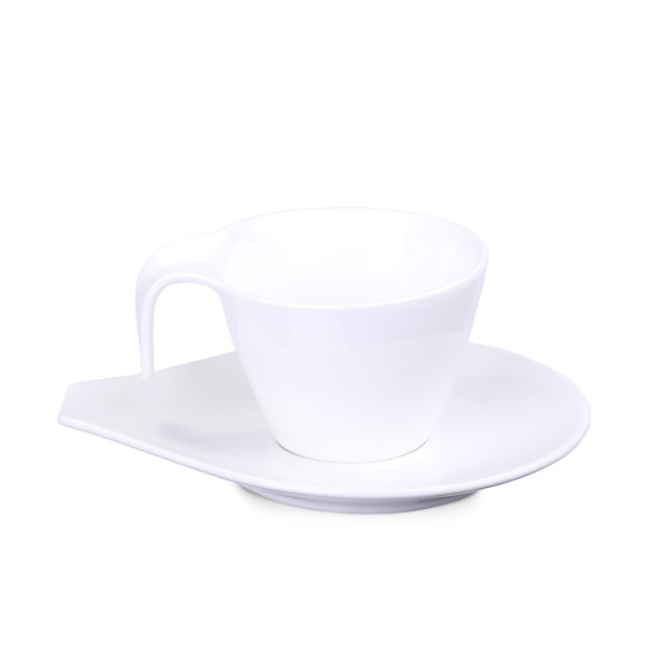 Porcelanasta skodelica, krožnik, premer 90 mm