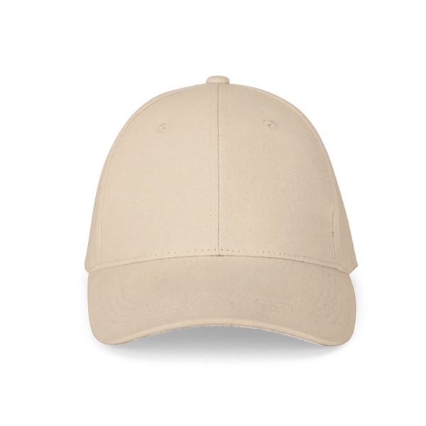 NATHAN. Čepice ze 100% bavlny (260 g/m²) se 6 panely - Béžová