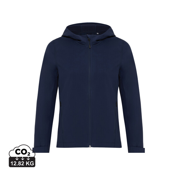 Dámská soft shell bunda Iqoniq Makalu z recykl. polyesteru - Námořní Modř / XXS