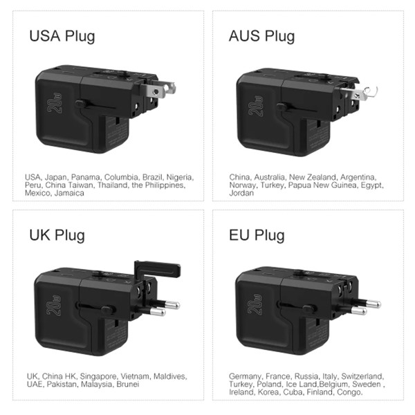 Universal Mini Travel Adaptor