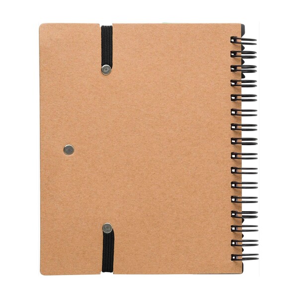 Caderno Stella | Papel reciclado | Pautado - preto
