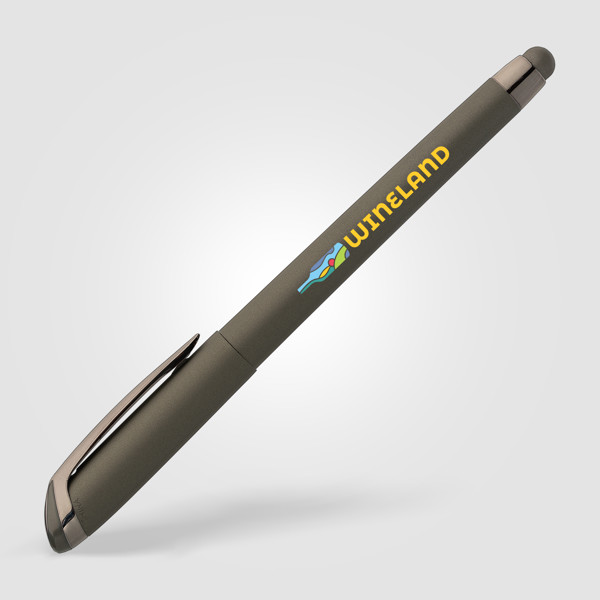 Gazelle gel Softy Monochrome Pen - Gunmetal / Silkscreen