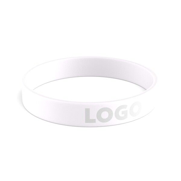 Customised silicone wristbands (12mm width) - Light Purple / 18x1.2x0.2cm