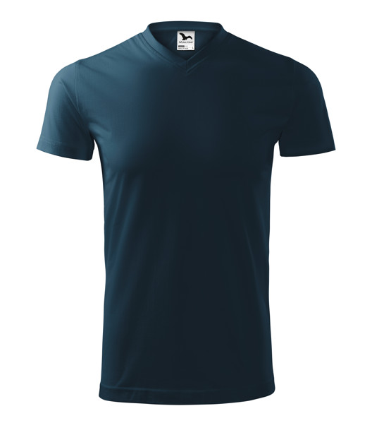 Tričko Unisex Malfini® Heavy V-Neck - Námořní Modrá / 3XL