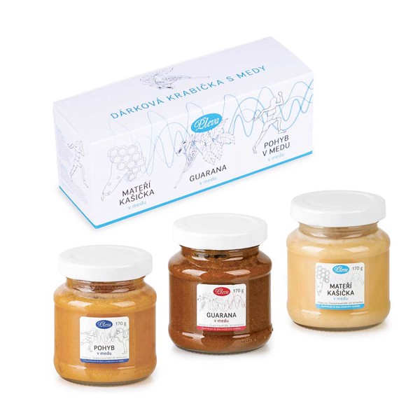 Dárková sada medů 3x170 g HONEY SET I