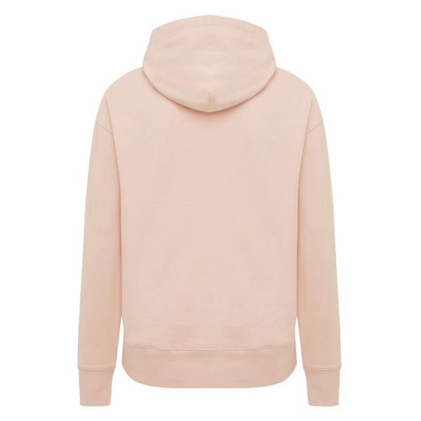 Iqoniq Yoho recycled cotton relaxed hoodie - Peach Nectar / S