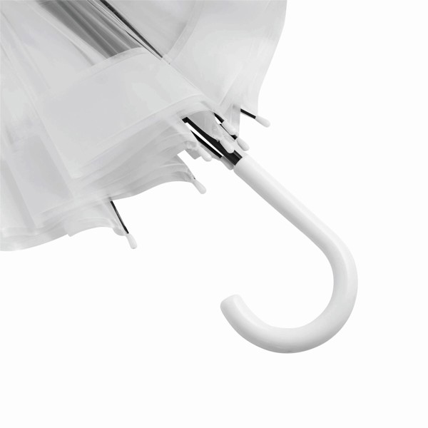 Dome-Shape Umbrella Honeymoon - Transparent / White