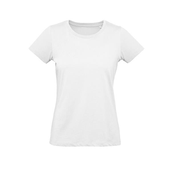 T-Shirt B&C Inspire Plus T Women 175G - 100% Algodão Orgânico Ou Em Conversão - Branco / XL