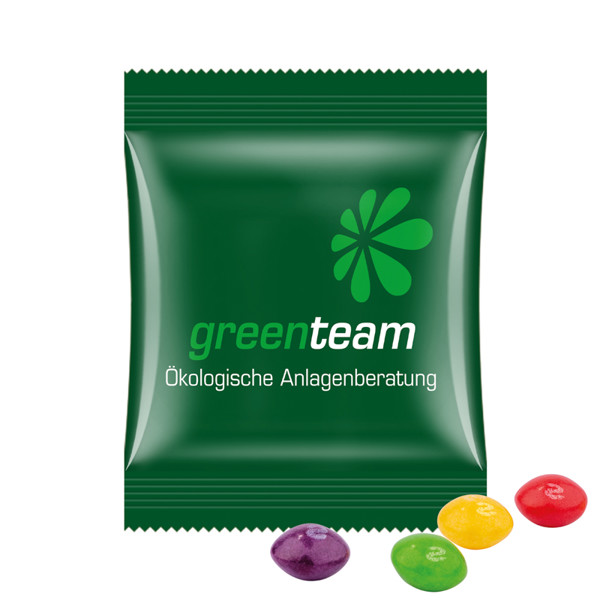 Mini bag 10g, compostable foil white, Skittles fruits chewy candy | Compostable foil: white