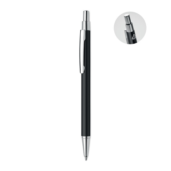 Recycled aluminium ball pen Dana - Black