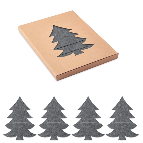 RPET felt cutlery holder set Treesguard - Grey