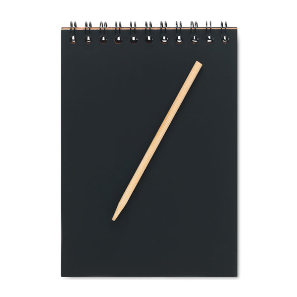 Notizbuch mit Kratzpapier Black