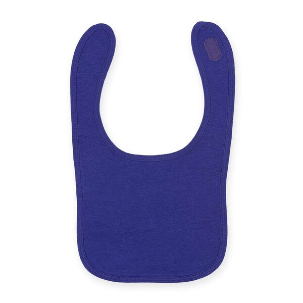 Plain And Contrast Bib - White / Blue