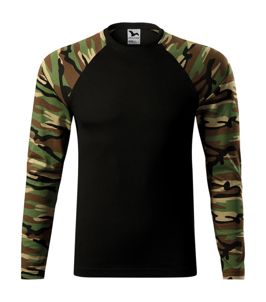 Triko Unisex Malfini® Camouflage Ls - Camouflage Brown / XS