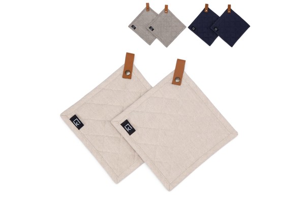 Kosta Linnewäfveri 2 pack Pot Holder - Grey