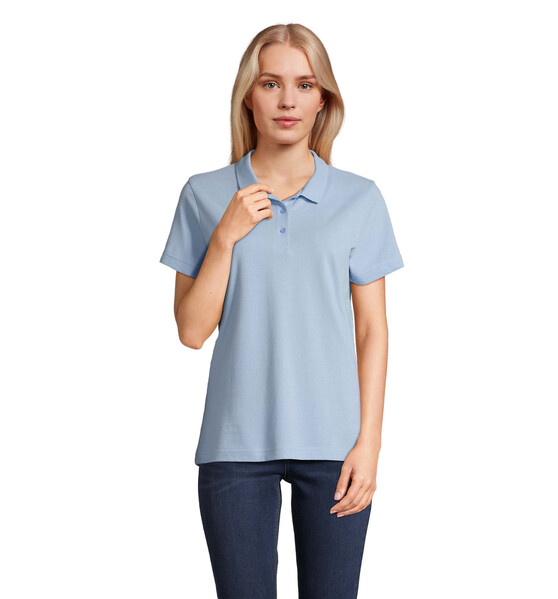 PULSE WOMEN POLO - Niebieski / L