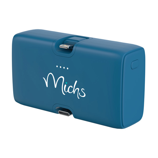 Powerbank 20W PD en plastique RCS Urban Vitamin Los Angeles - Bleu