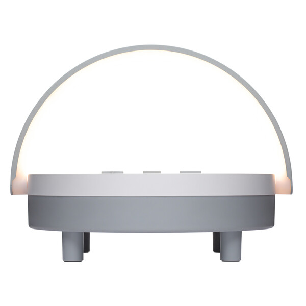 Haut-Parleur sans fil y compris chargeur sans fil 15 watts avec lumière BOURVILLE - blanc