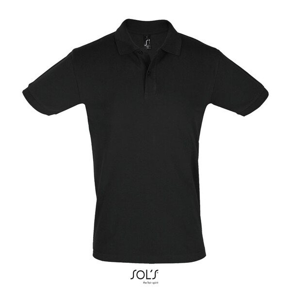 PERFECT MEN Polo homen 180g - Preto4XL