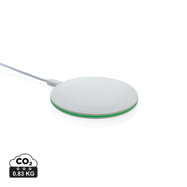 RCS gerecycled plastic 15W draadloze snellader - Wit