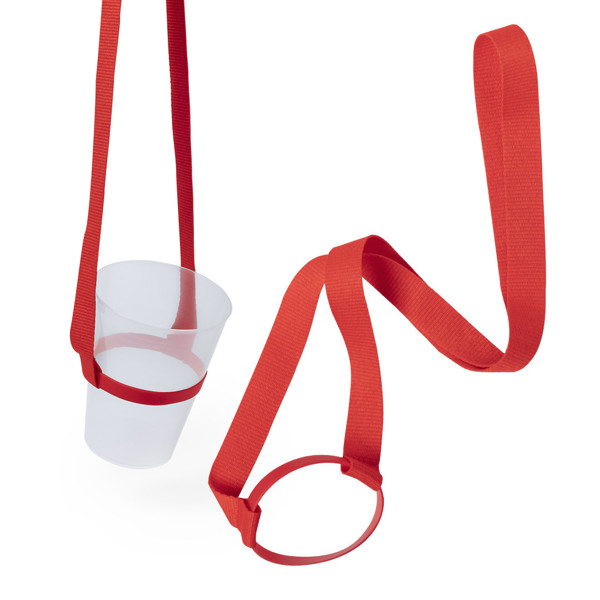 Lanyard Portavasos Frinly - Blanco