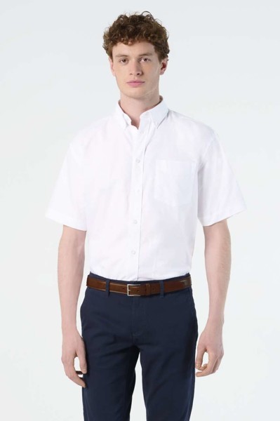 Sol's Brisbane - Short Sleeve Oxford Men's Shirt - White / XL