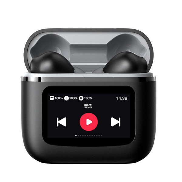 Wireless headphones with touch screen - WHITE