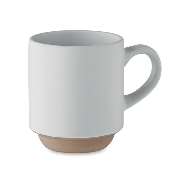 Ceramic stackable mug 170 ml Cerack - White