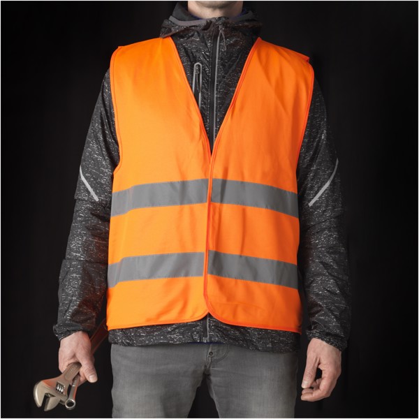 RFX™ Watch-out XL safety vest in pouch for professional use - Neon Orange