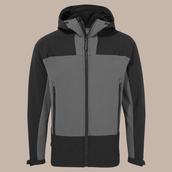 Expert Active Hooded Softshell Jacket - Carbon Grey / Black / S