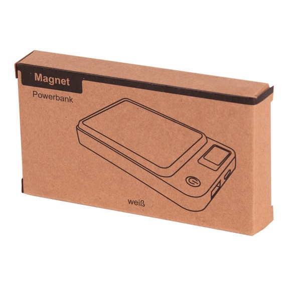 Powerbank Magnet - Weiß
