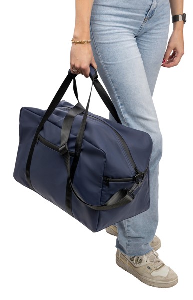 Gerecyclede PU dufflebag Mirae - zwart