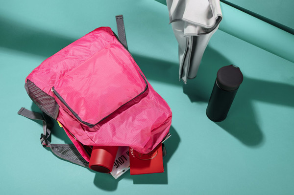 Foldable backpack ORI - pink