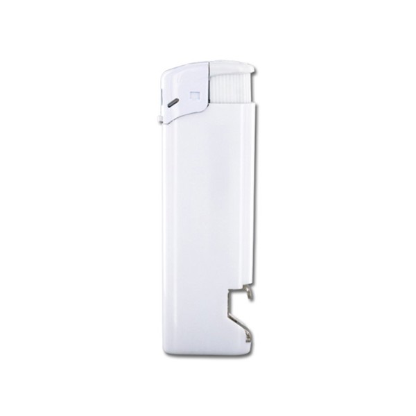 PIEZO' CIGARETTE LIGHTER WITH BOTTLE OPENER - Blanc / 