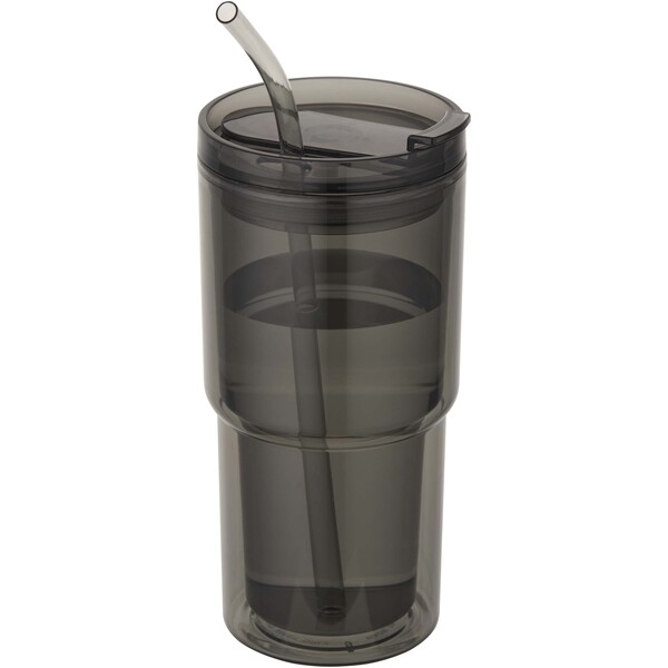 Archer 480 ml double wall plastic tumbler - Black
