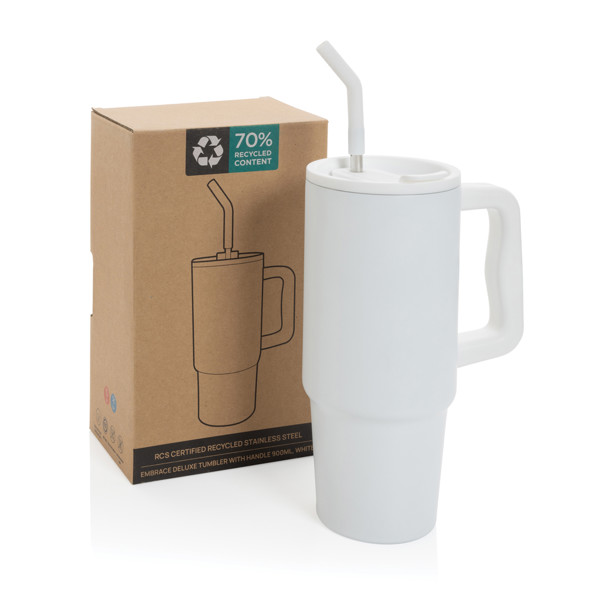 Kozarec Xd Collection 900 ml, reciklirano jeklo - Bela