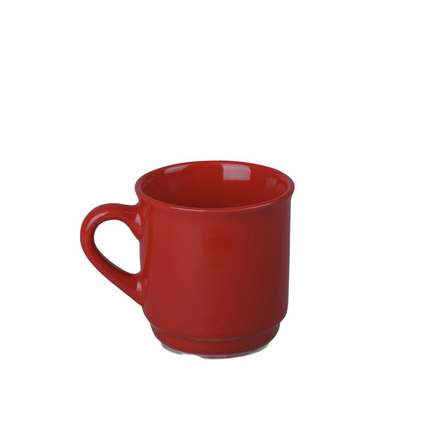 Keramična skodelica Claus Plus, 200 ml - Rdeča