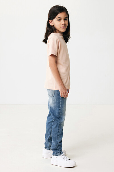 Dětské tričko IQONIQ Koli z recykl. bavlny - Peach Perfect / 56