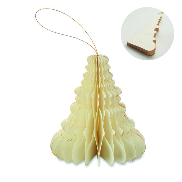 Christmas paper tree hanger Harmotree - Beige
